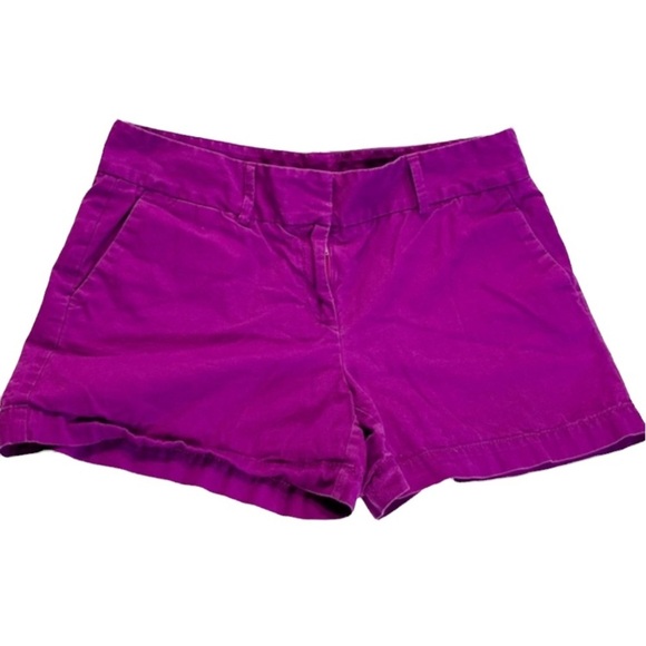 Ann Taylor LOFT | Purple Pink Fuchsia Shorts Size 6 Pockets Summer - Picture 1 of 7